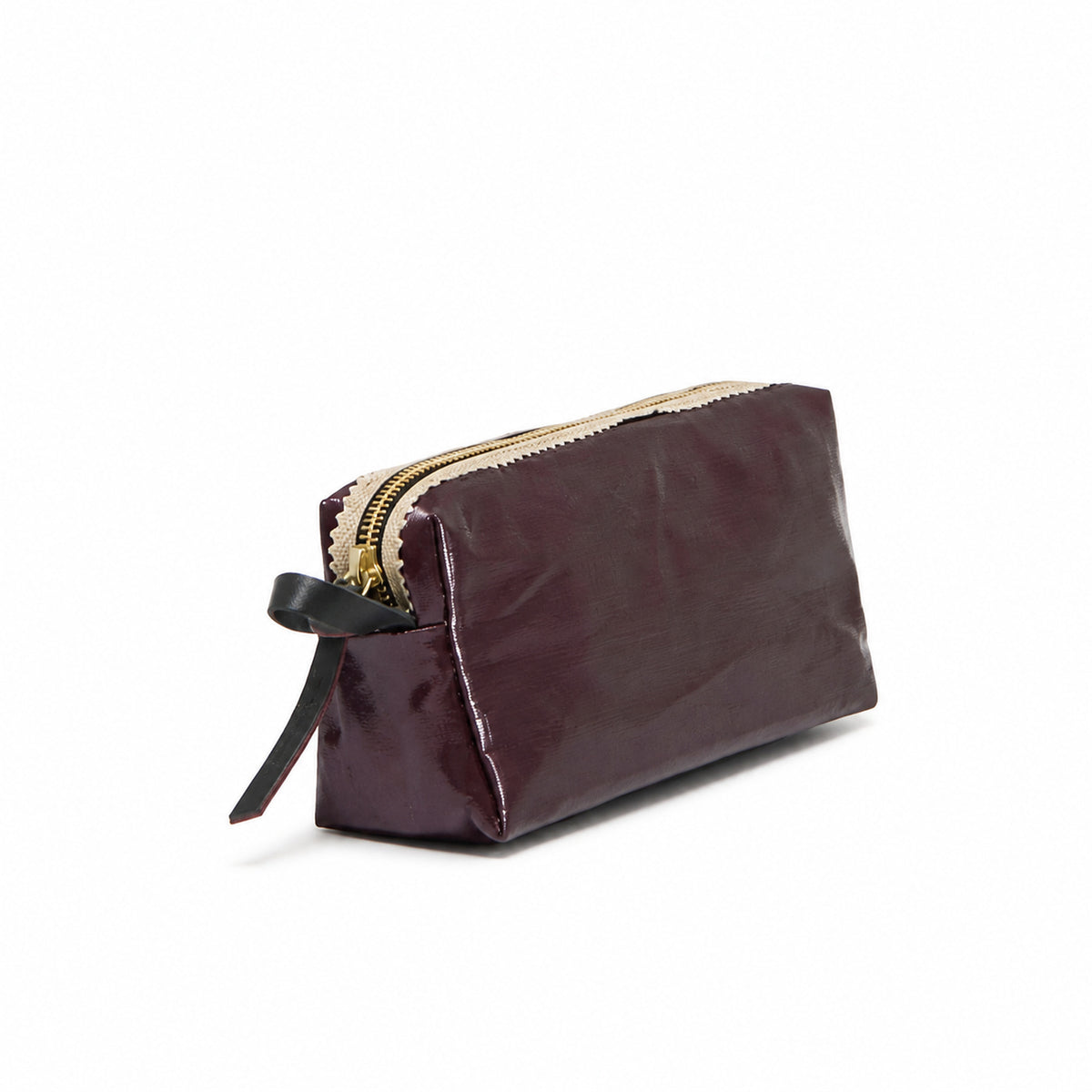 Blush Linen Cosmetic Bag - Wine