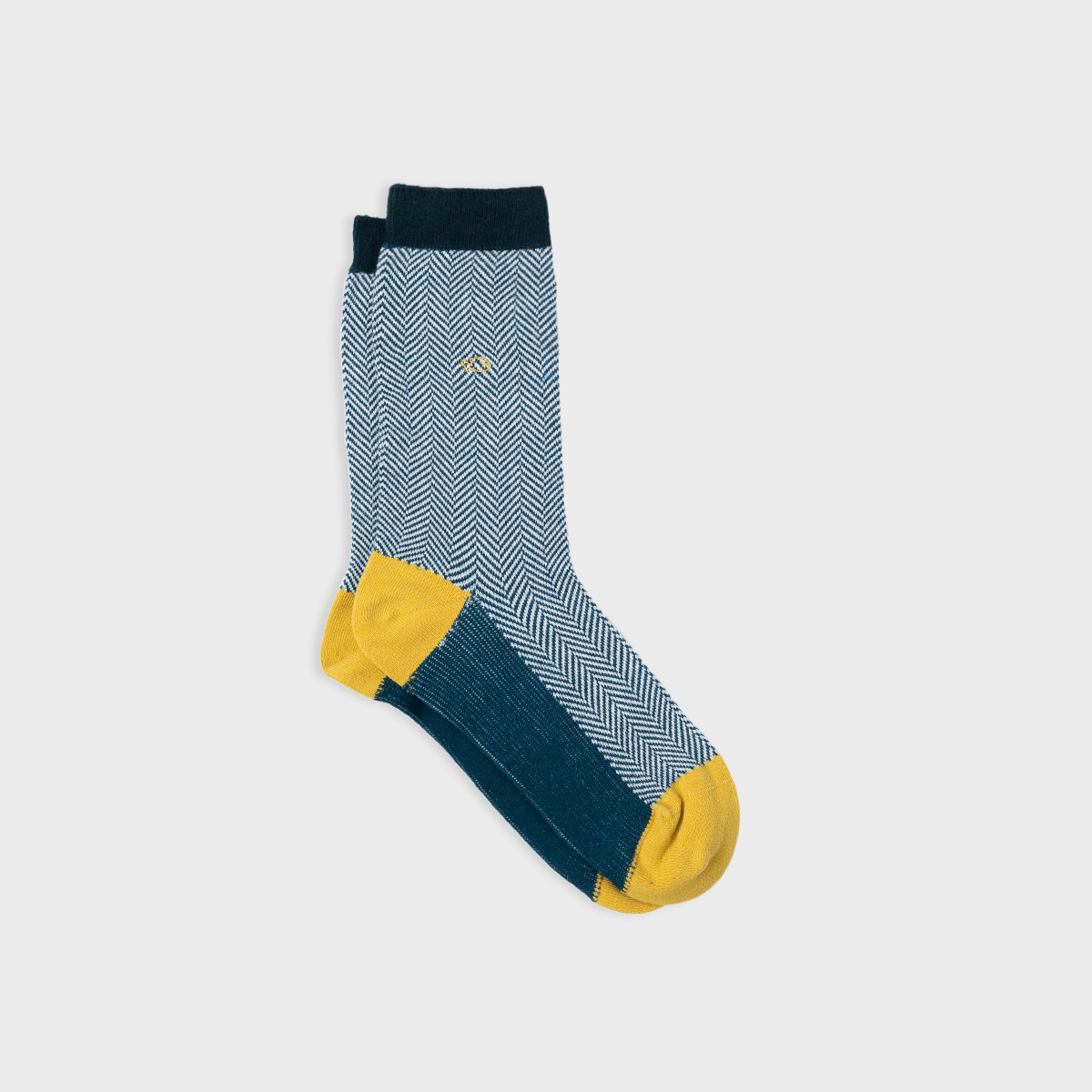 Herringbone Socks - Emerald