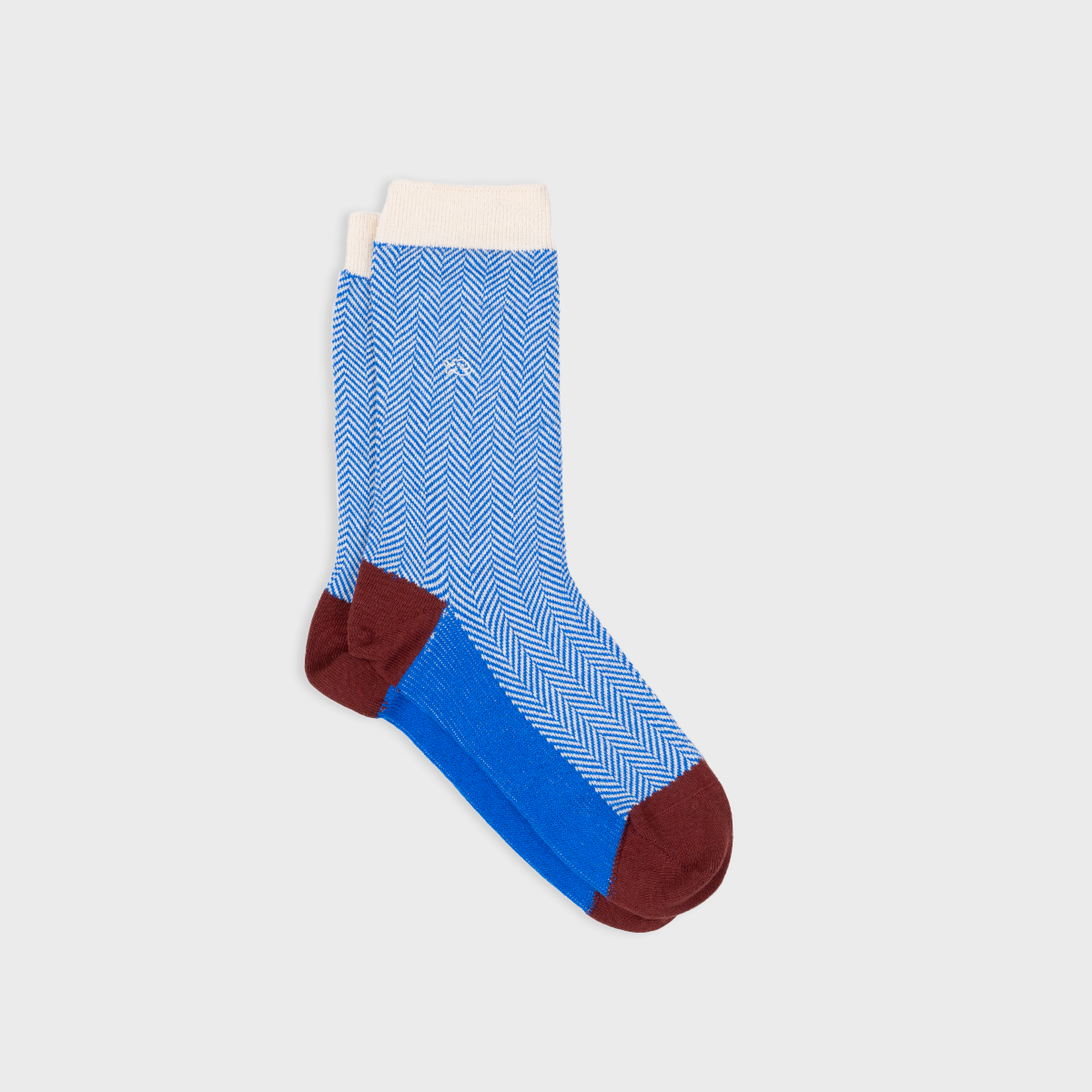 Herringbone Socks - Bluebird