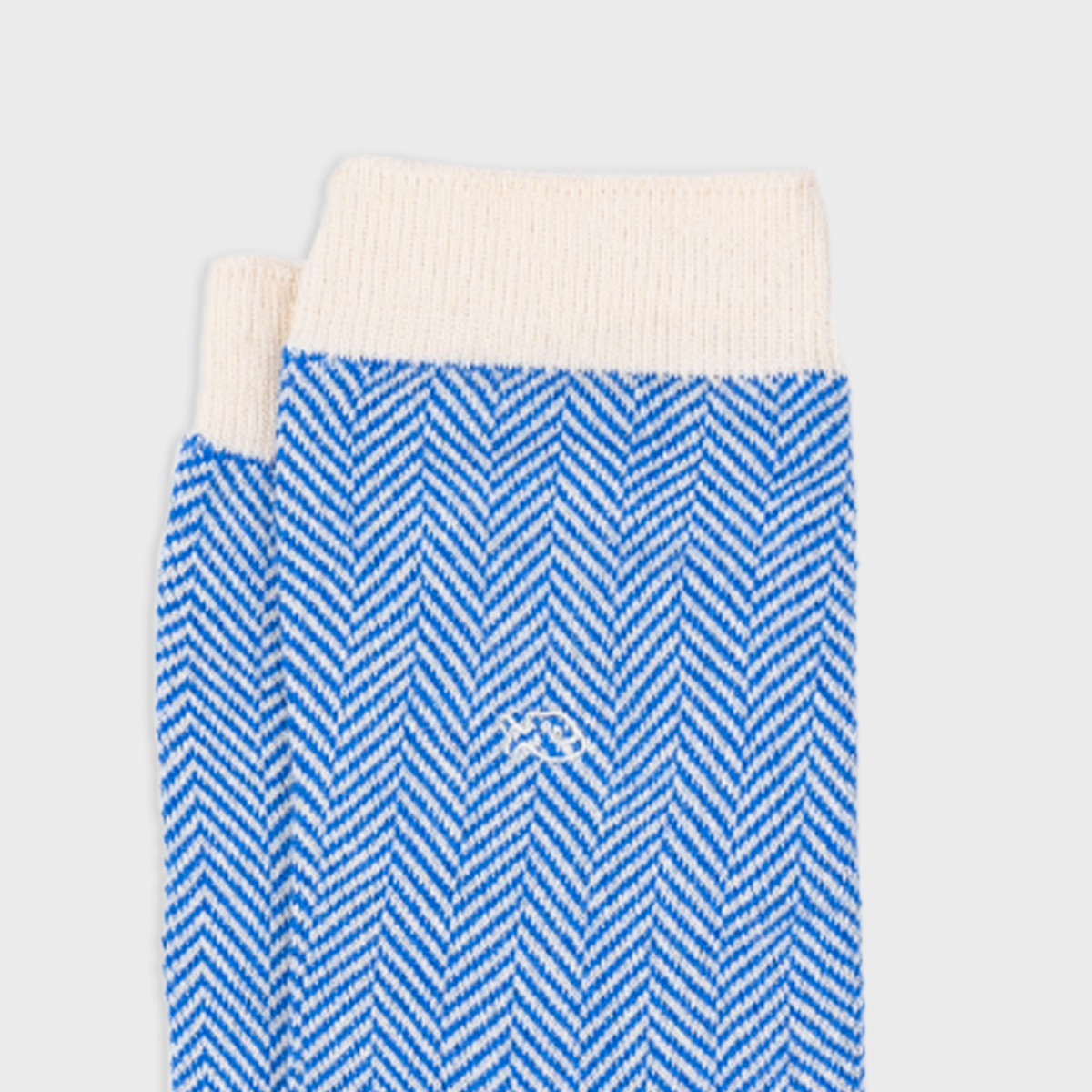 Herringbone Socks - Bluebird