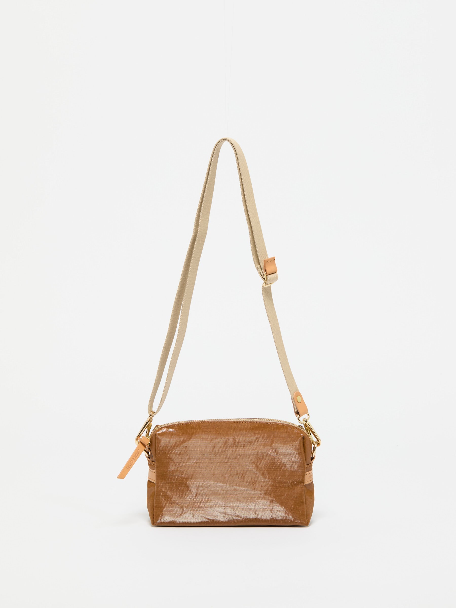 Mini Linen Shoulder Bag - Havana