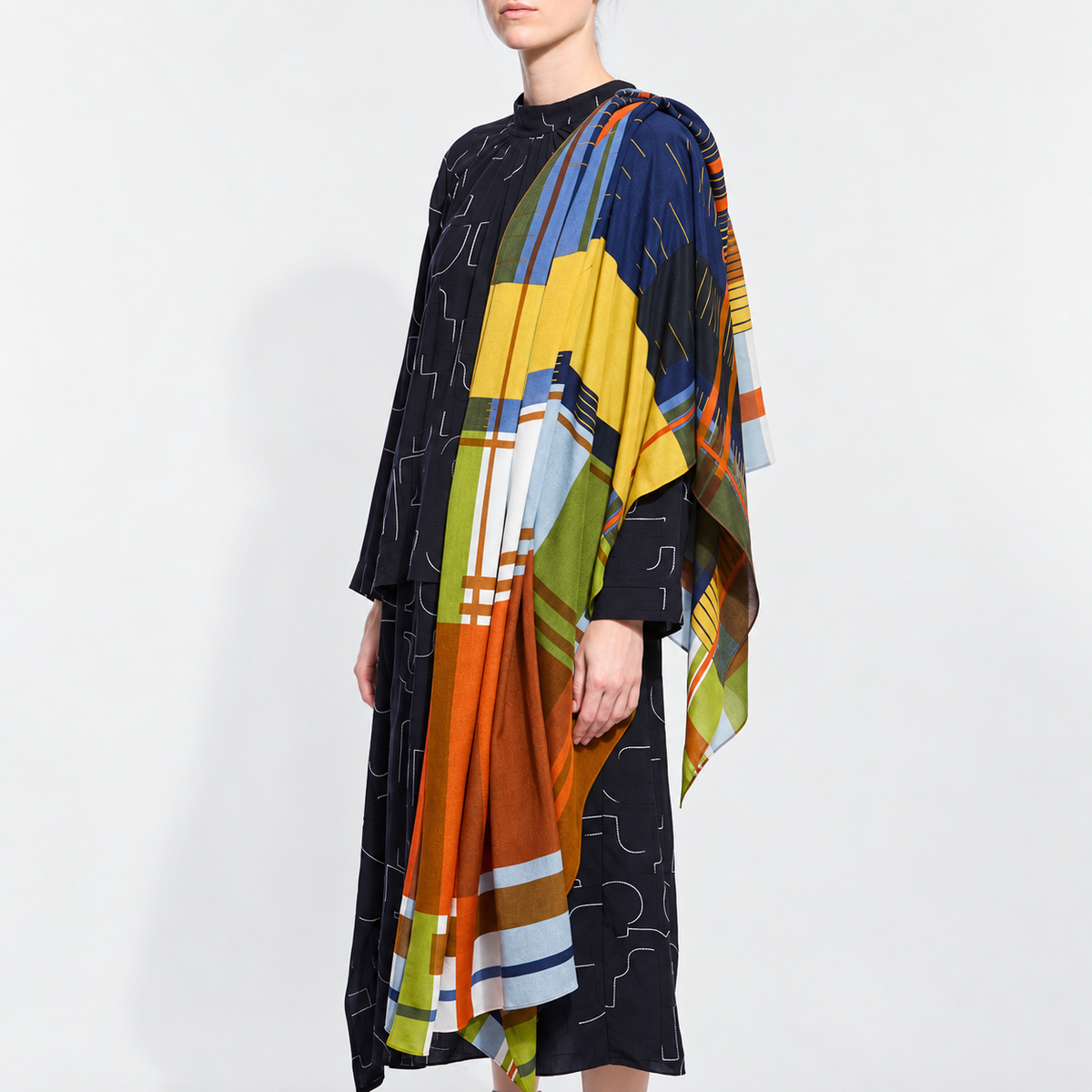 Divine Multicolor Silk Scarf