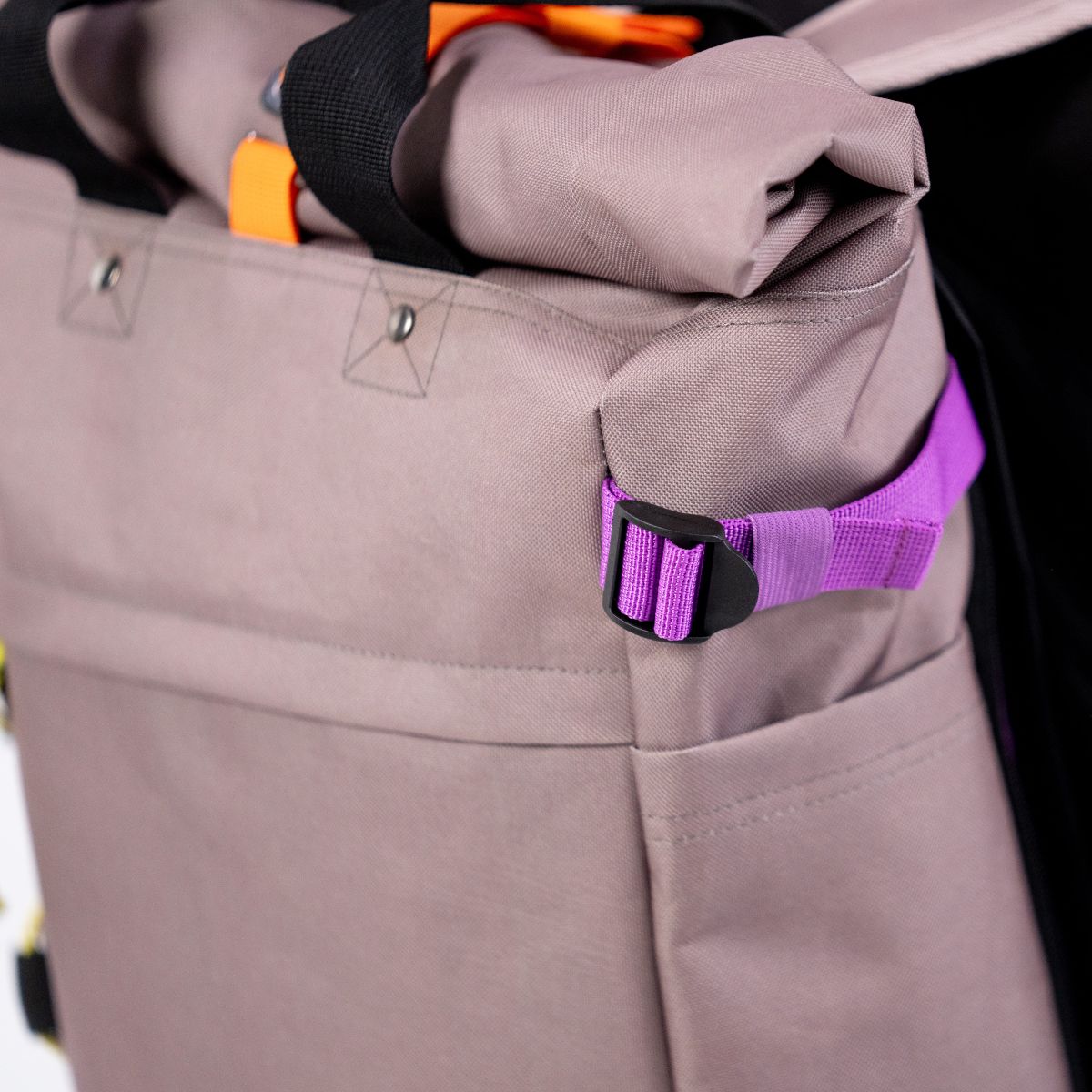 Roll Top Backpack Taupe