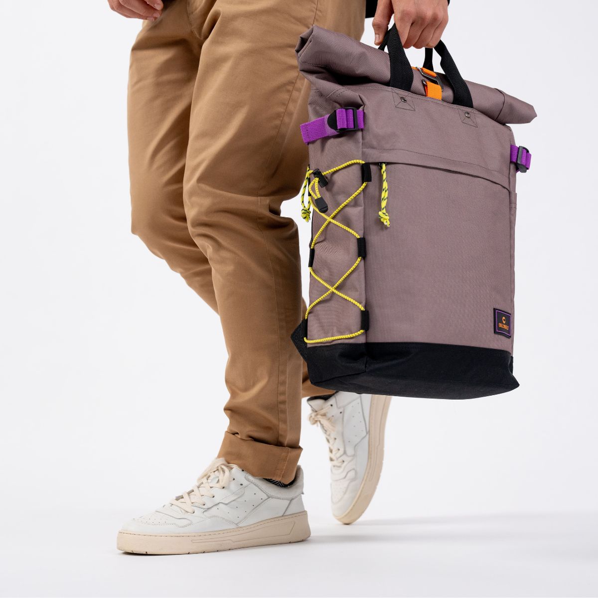 Roll Top Backpack Taupe