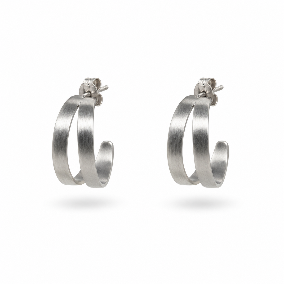 Conchita Hoop Earrings - Silver