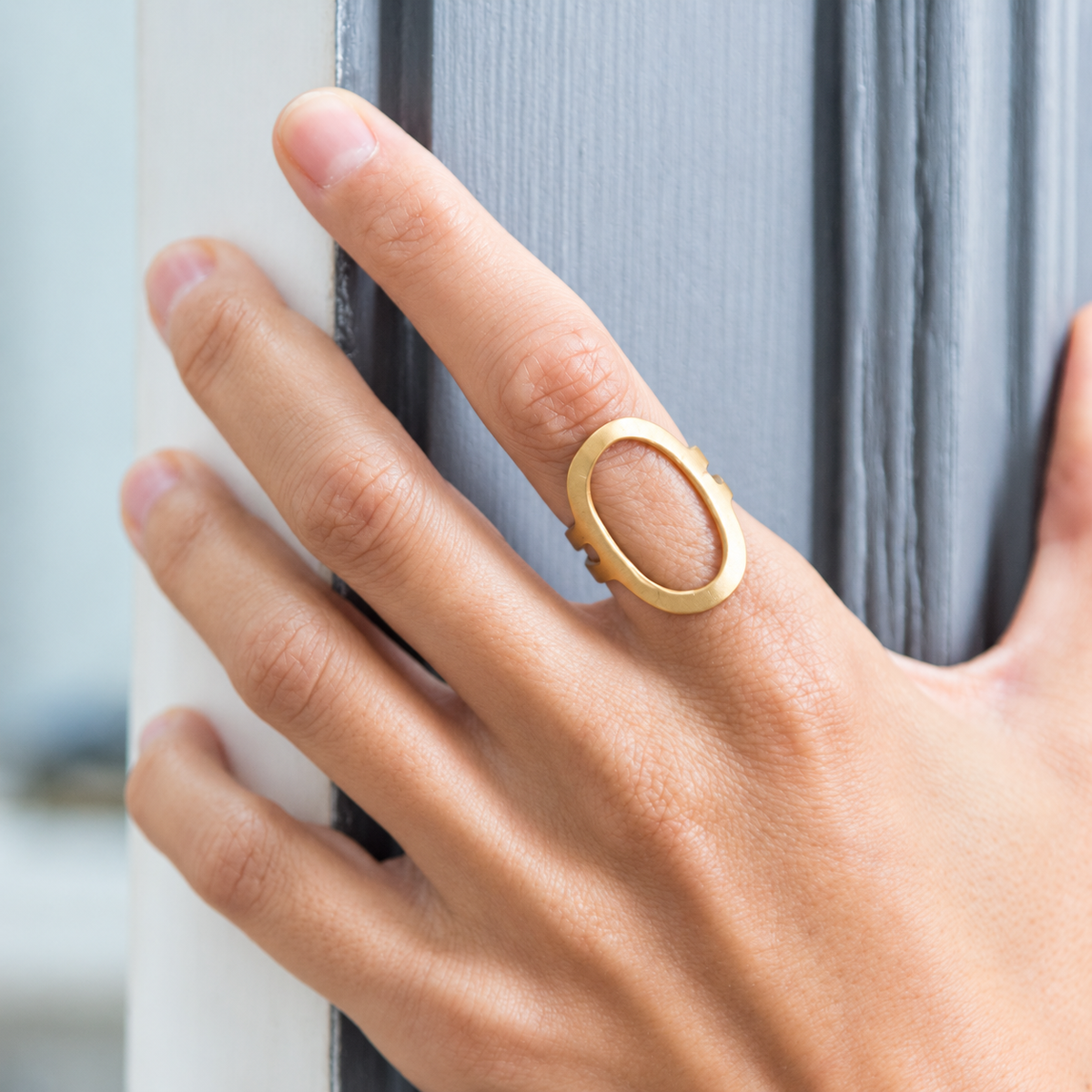 La Cala Oval Ring Gold