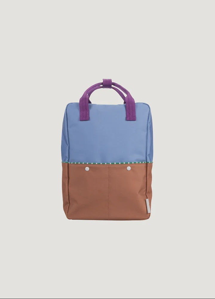 Kids Backpack Large - Badminton Blue + Leather Ball