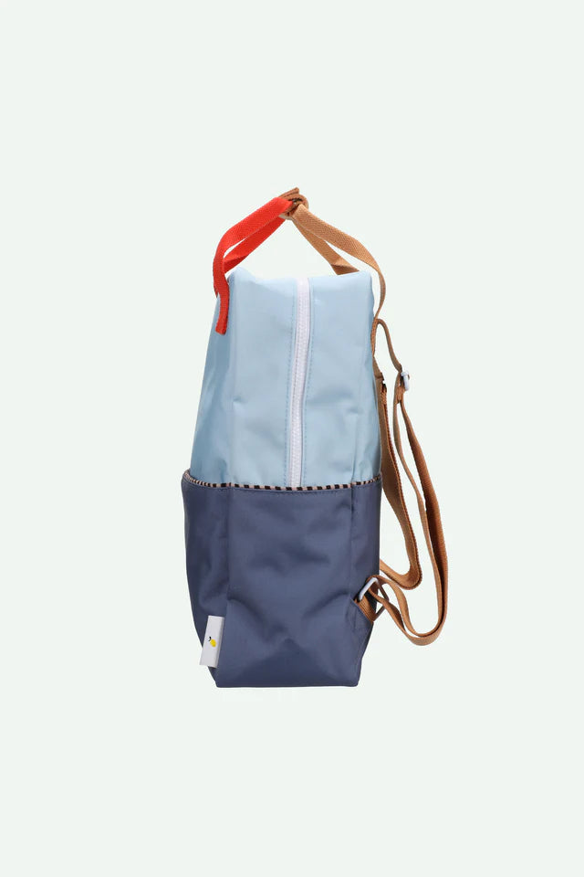 Sticky Lemon Backpack Large - Zissou Blue + Blue Whale