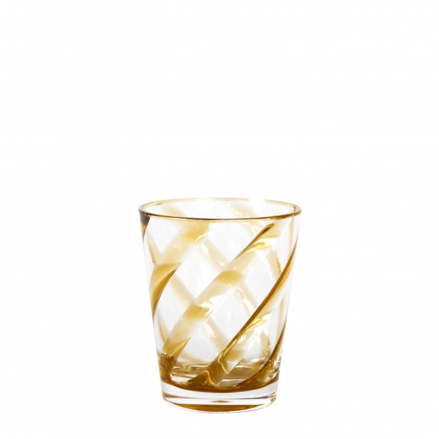 Resin Tumbler - Mustard Swirl