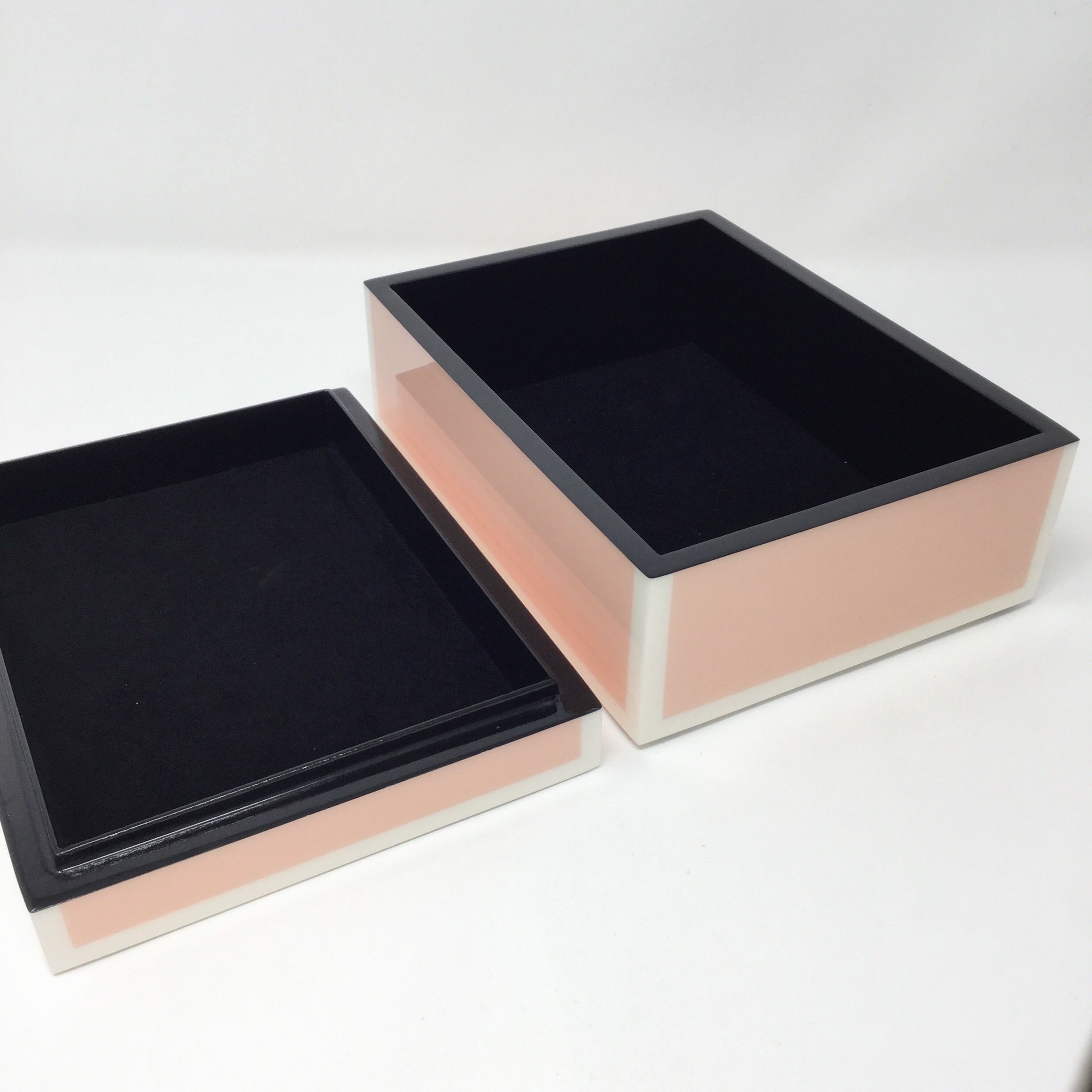 Paris Pink Lacquer Boxes