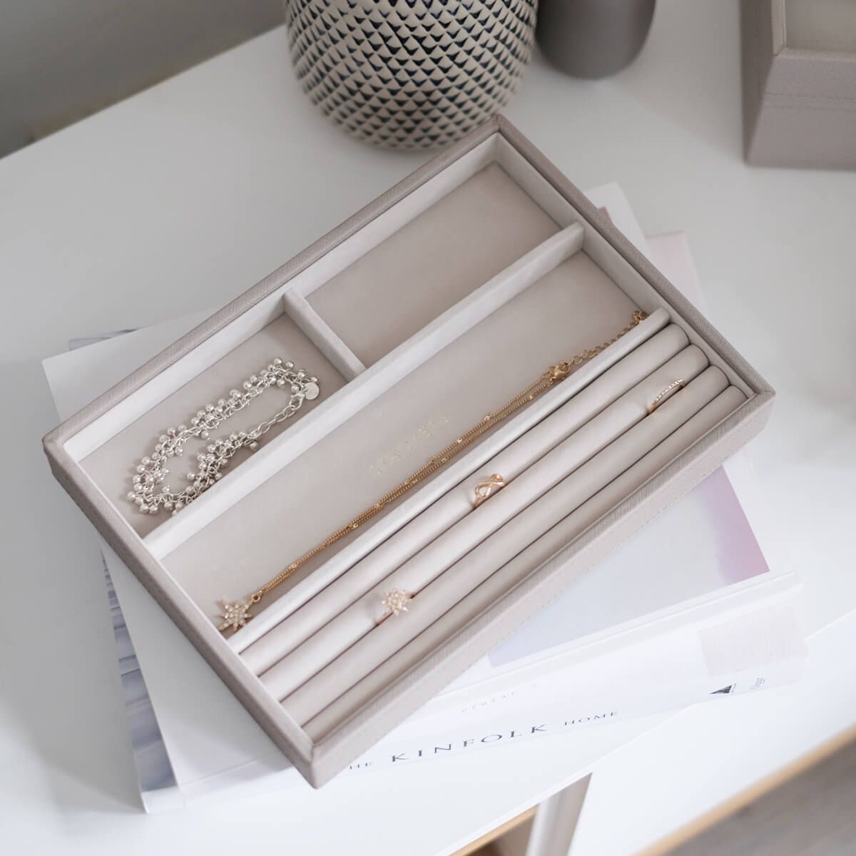 Classic Earring, Ring and Bracelet Tray Jewellery Stacker