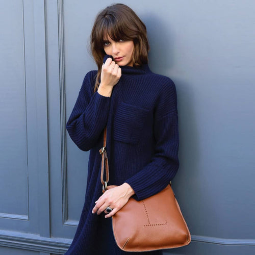 Beige loxwood handbag 