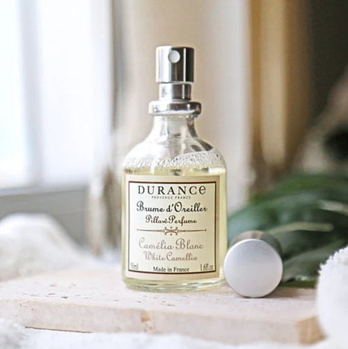 Durance designer home fragrance scented pillow perfume glass bottle