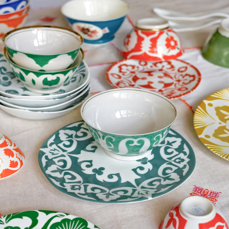 Samarkand Large Plate Blue Grey