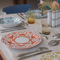 Ishan Orange Large Plate