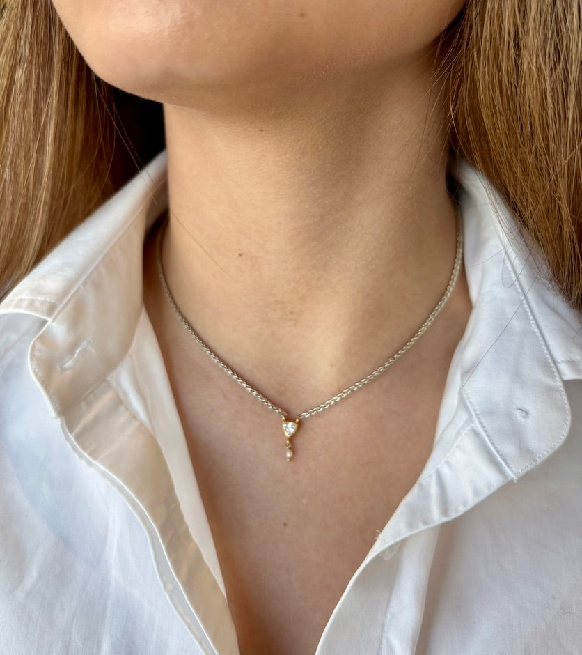 Lizzy Collier Pearl Silver & Gold