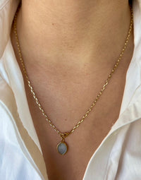 Kara Pendant 50 White Agate