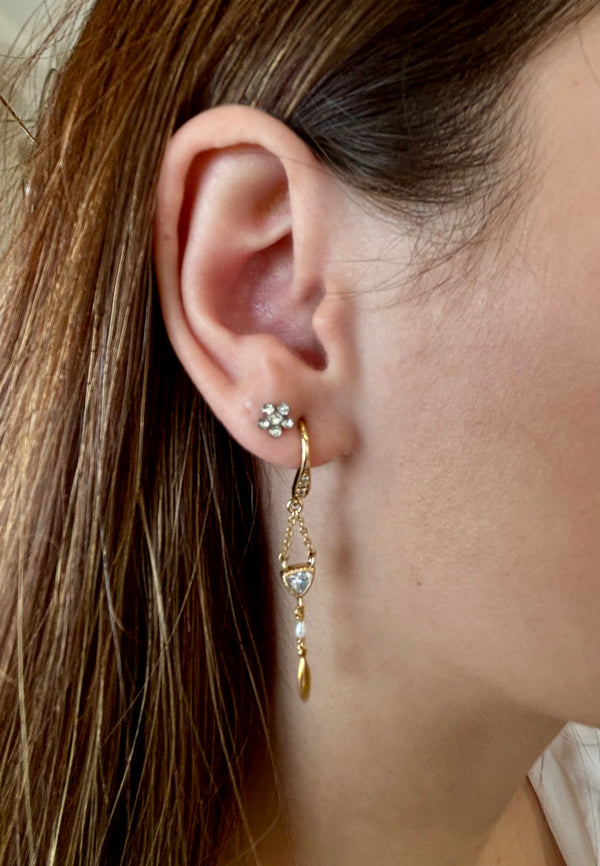 Heritage Bo Lounge Pearl Earrings Gold