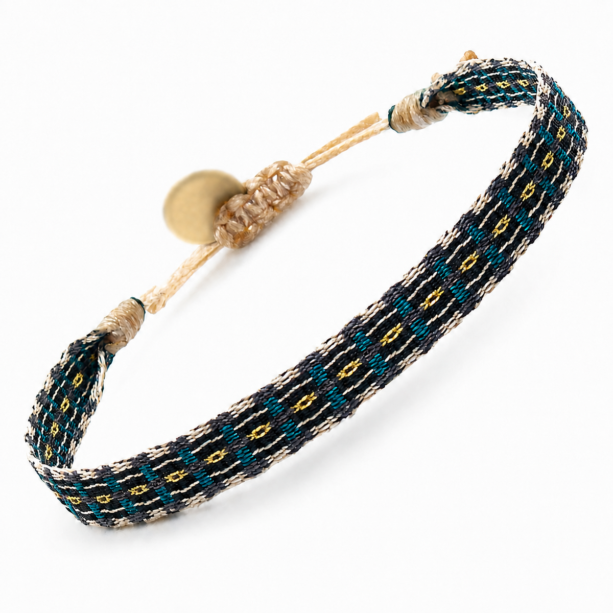 Argantina 120 Bracelet Gold Cream Green