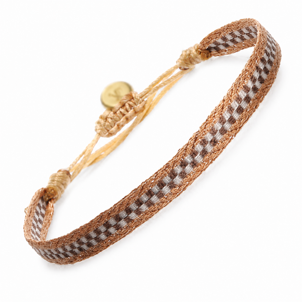 Argantina 120 Bracelet Brown White Beige Sparkle