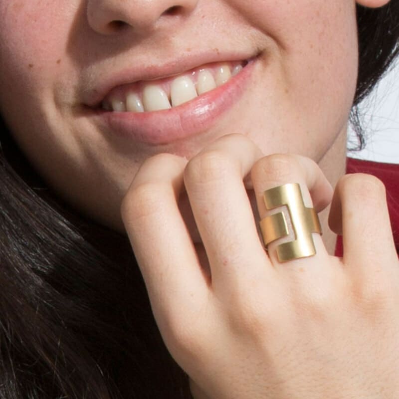 C Adjustable Ring Gold