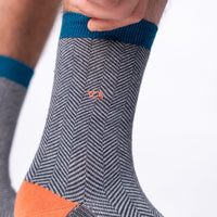Herringbone Socks - Mirage