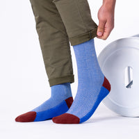 Herringbone Socks - Bluebird
