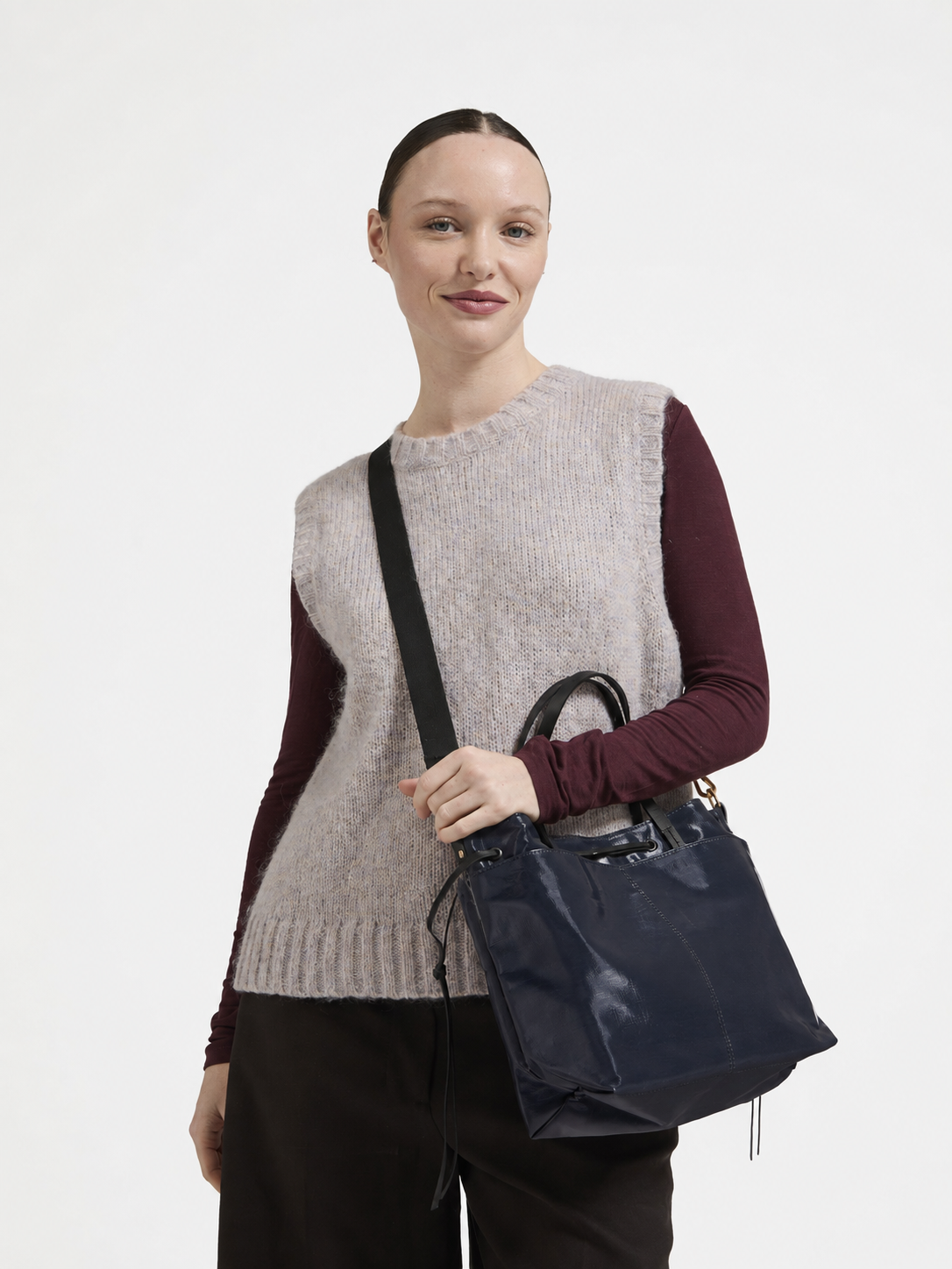 Emy Linen Tote Bag - Deep (Navy)