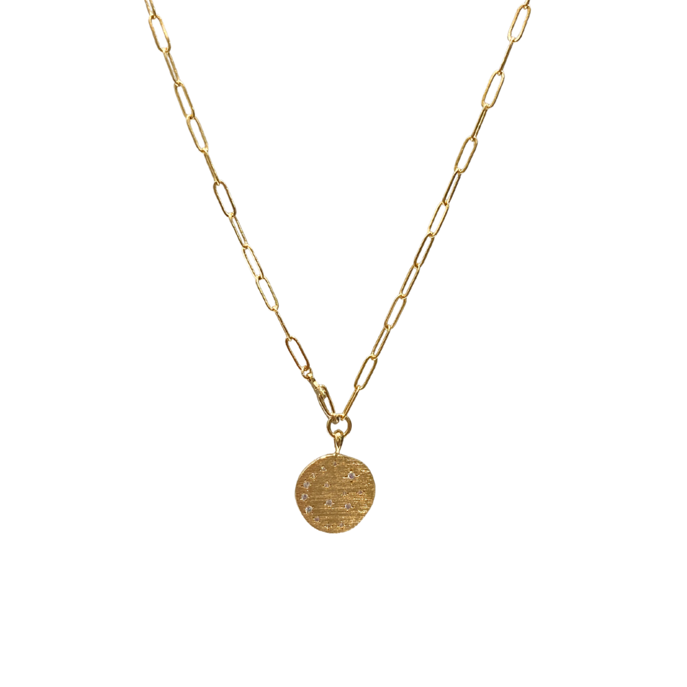 Falcon Multiposition Moonlight Short Medallion Necklace/Bracelet