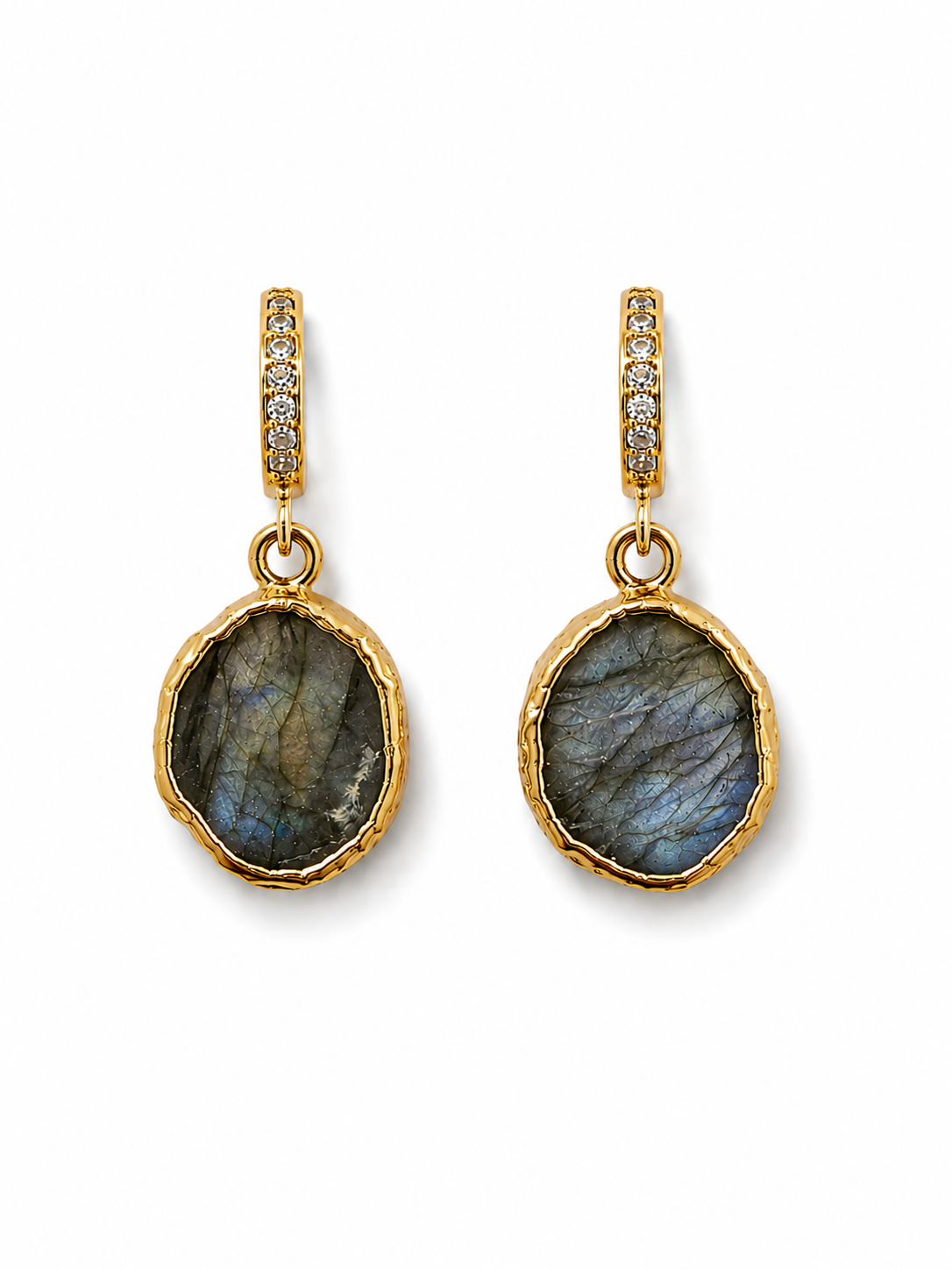 Baby Kara Earring - Labradorite