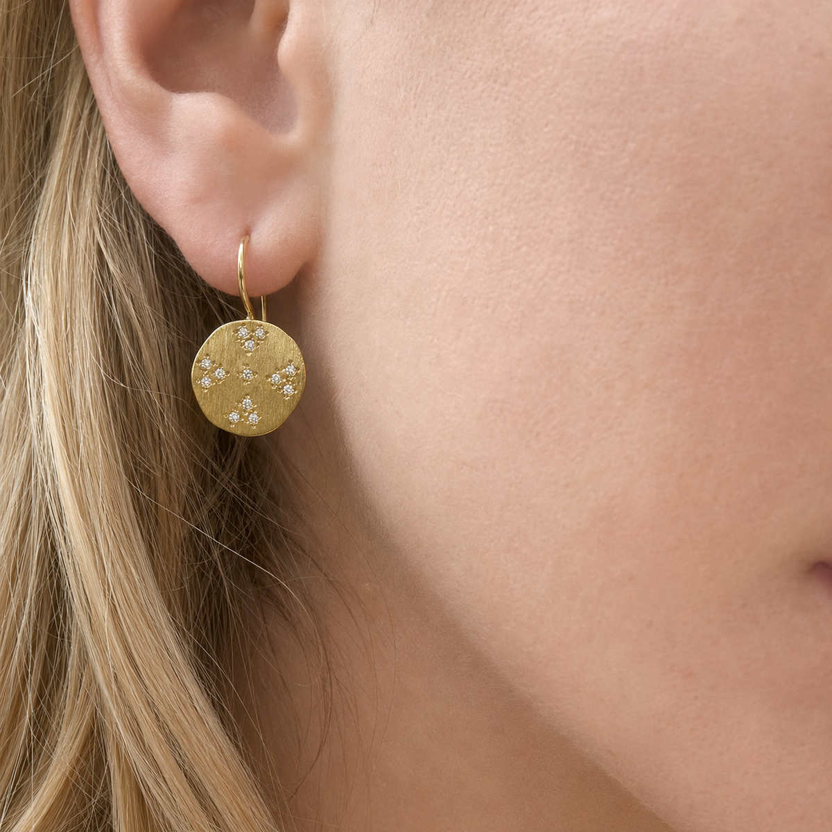 Cruz Earrings Large Disk