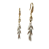 Charlize Boucle Gold & Silver Earring Short