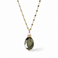Elixir Necklace - Pyrite & Pearl