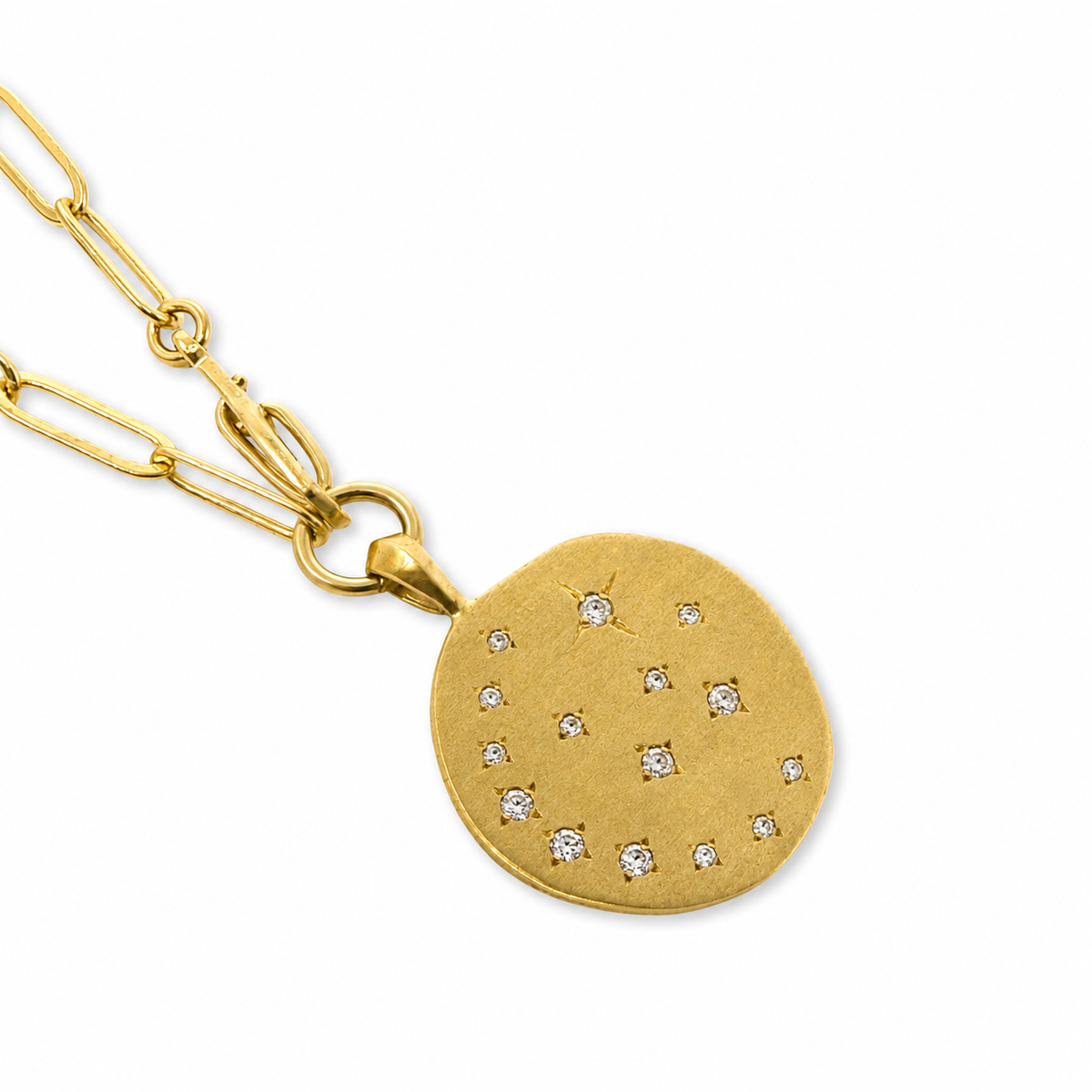 Falcon Multiposition Moonlight Short Medallion Necklace/Bracelet