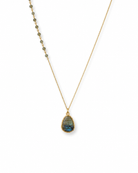 Gemma Pyrite & Labradorite Necklace