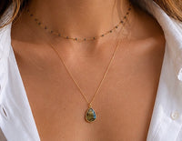 Gemma Pyrite & Labradorite Necklace