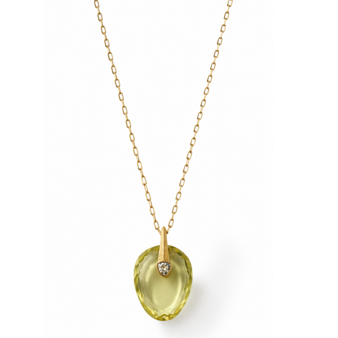 Axel Multi Position Lemon Quartz Necklace