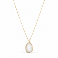 Kara Pendant 50 White Agate
