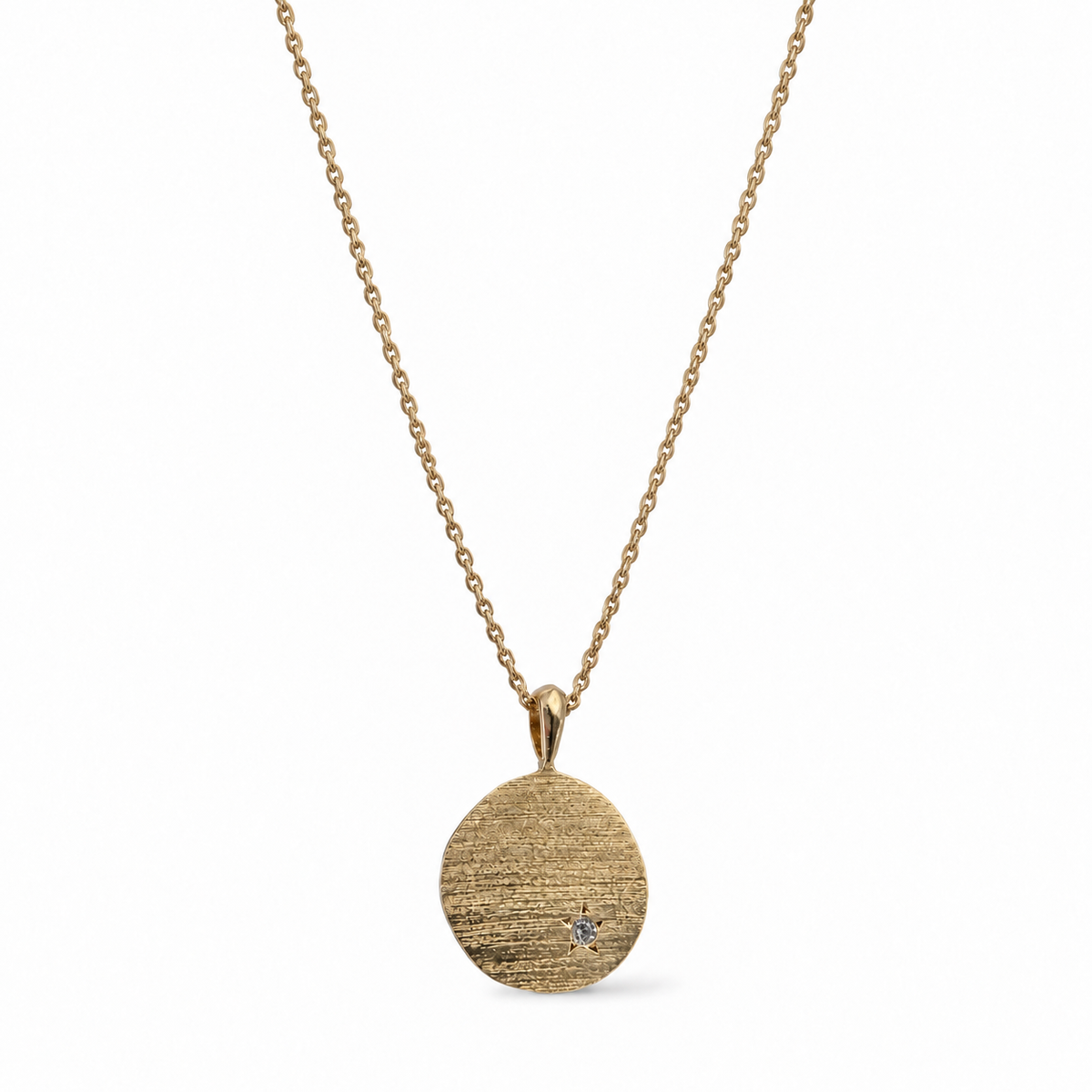 Hope Medallion Necklace - Nude