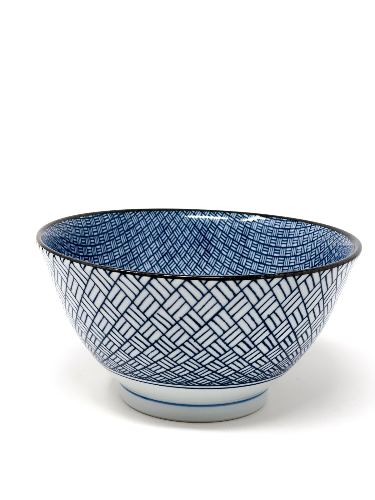 Japanese Ramen Bowl - Woven Pattern