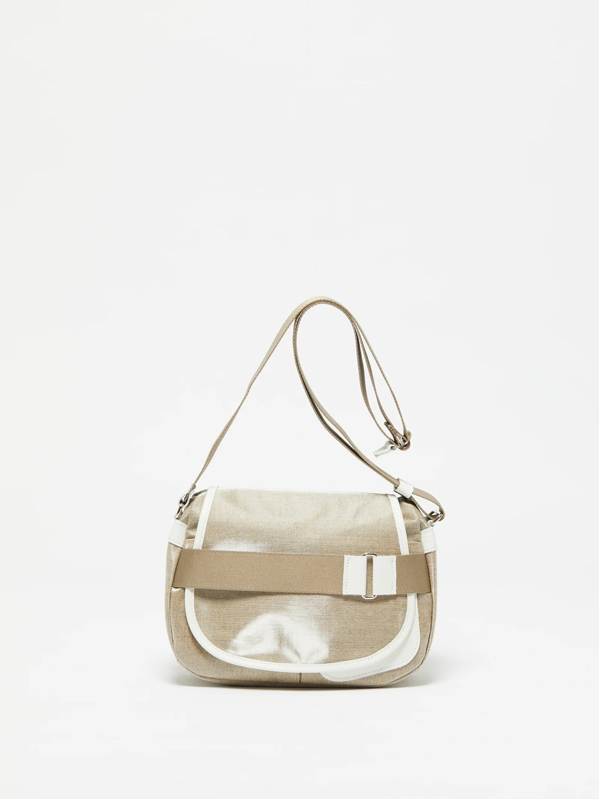 Gaby Linen Satchel - Natural