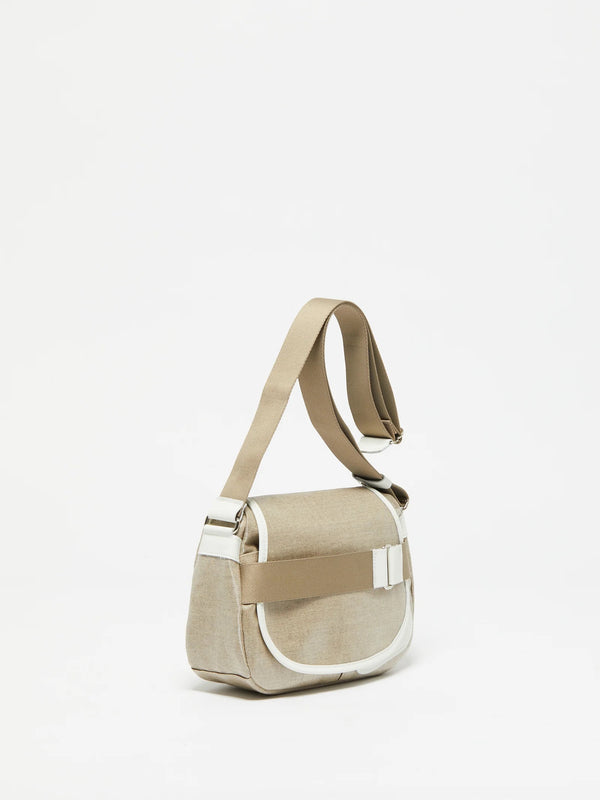 Gaby Linen Satchel - Natural