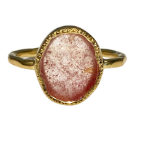 Kara Ring - Strawberry Quartz