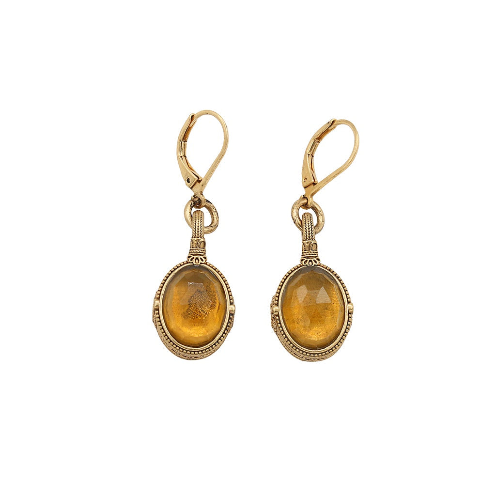 Camary Earrings - Citrine