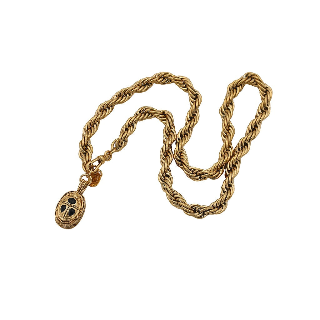 Zana Rope Chain Necklace - Onyx