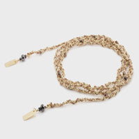 No 182 Necklace Gold Beige