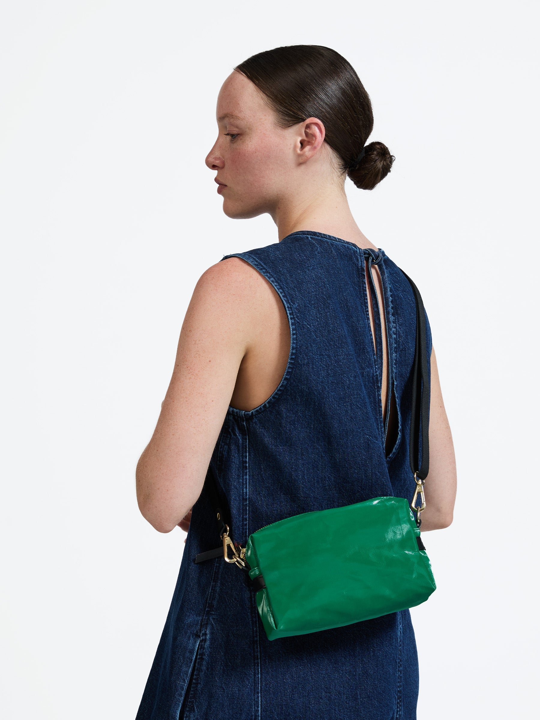 Mini Linen Shoulder Bag - Gazon