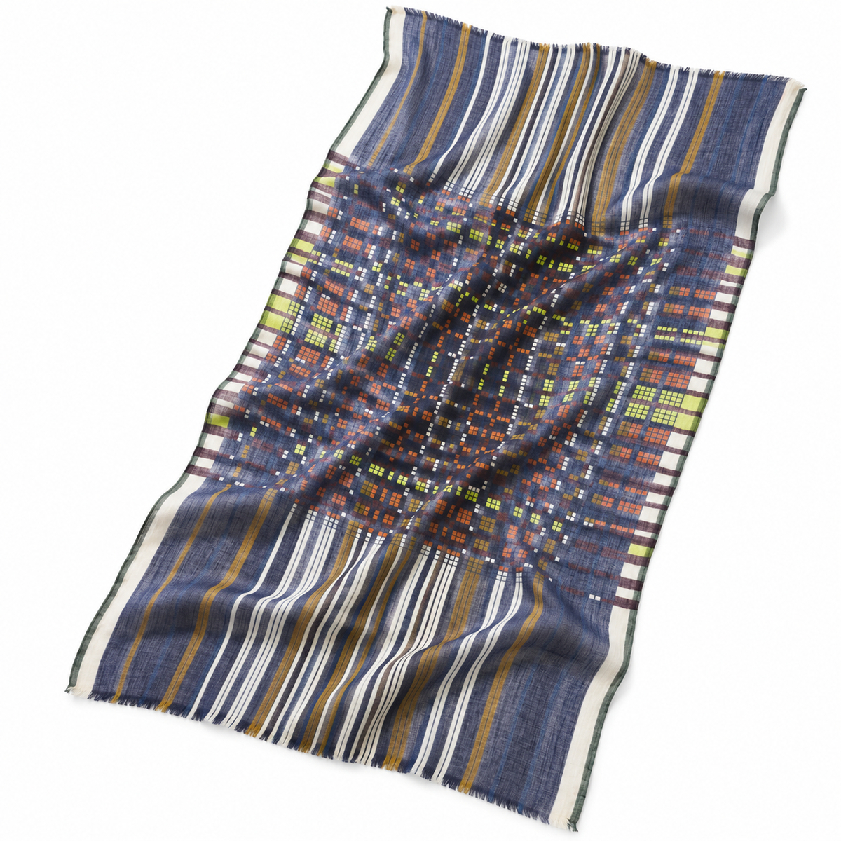 Sequence Navy Scarf