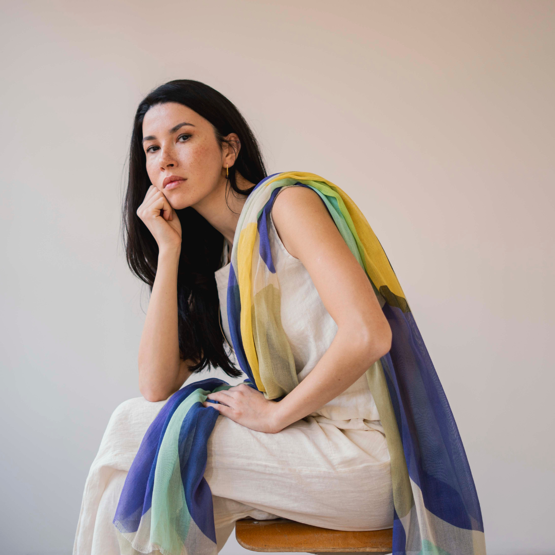 Blue Bubble Scarf