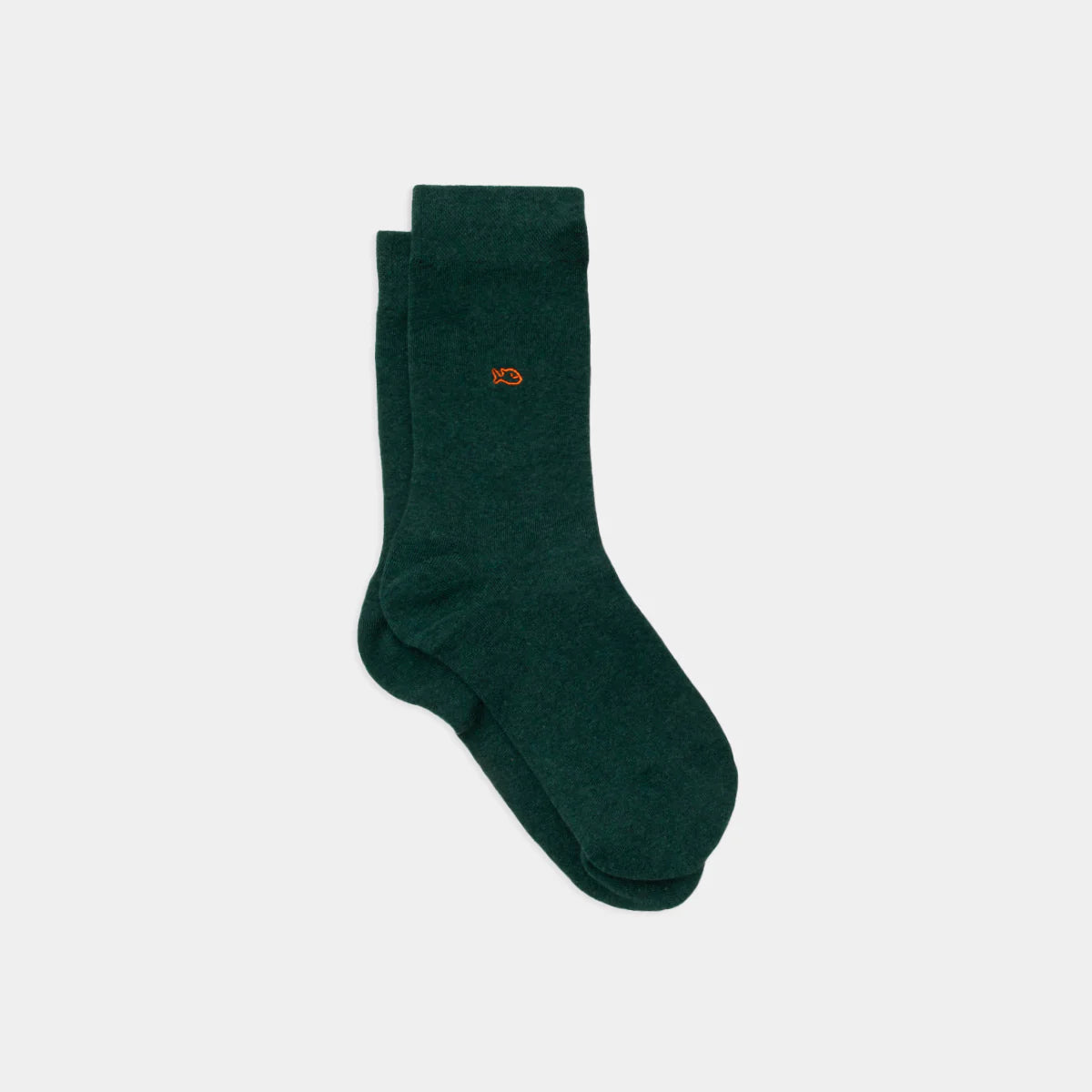 Socks Cotton Plain-English Green